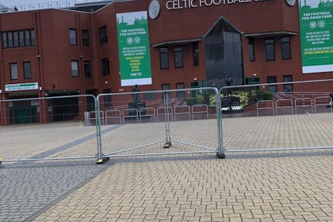Photos: New Fencing erected around Celtic Park ahead of expected Protest -  OneFootball