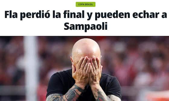 Imagem do artigo:Jornais estrangeiros repercutem final da Copa do Brasil e destacam pressão sobre Sampaoli