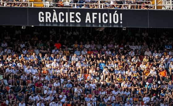 Imagen del artículo:Crece la asistencia a Mestalla en la temporada de su centenario