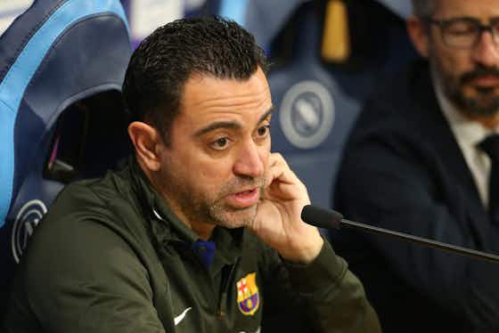 Article image:Xavi could be sacked if Barcelona slip up against Napoli in Champions League – report