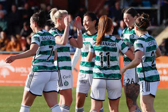 Article image:Caitlin Hayes and Tash Flint give Celtic FC Women the look of Champions