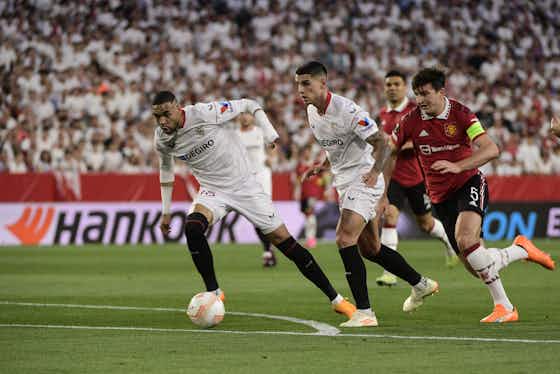 Imagem do artigo:Sevilla aproveita vacilos do United, vence e vai à semifinal da Liga Europa