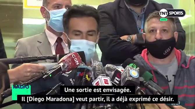 Image d'aperçu pour Argentine - "La sortie de l'hôpital Maradona est imminente", selon son médecin