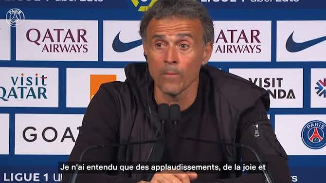 Anteprima immagine per Luis Enrique souhaite bonne chance à Mbappé : "C'est une légende du PSG".