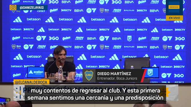 Imagen de vista previa para Diego Martínez, en su presentación con Boca: "Es una experiencia deseada y buscada"