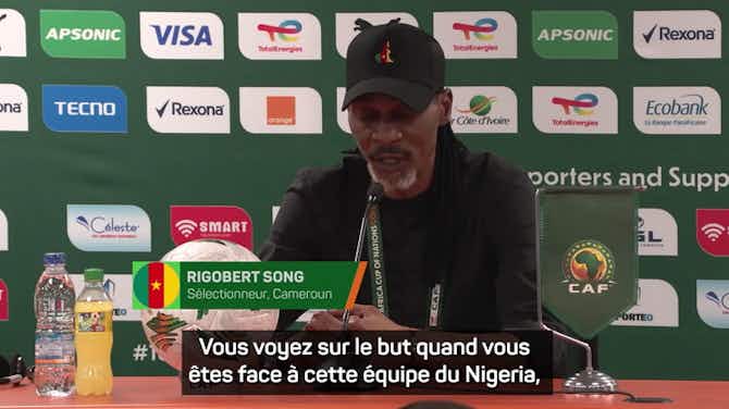 Image d'aperçu pour Cameroun - Song : "Mes joueurs n'ont pas encore la capacité d'évoluer à ce niveau"