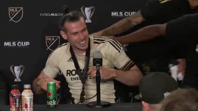Preview image for LAFC players crash Bale's presser after winning MLS Cup