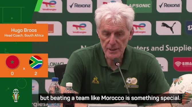 Pratinjau gambar untuk 'Beating Morocco is a special achievement for South Africa' - Broos