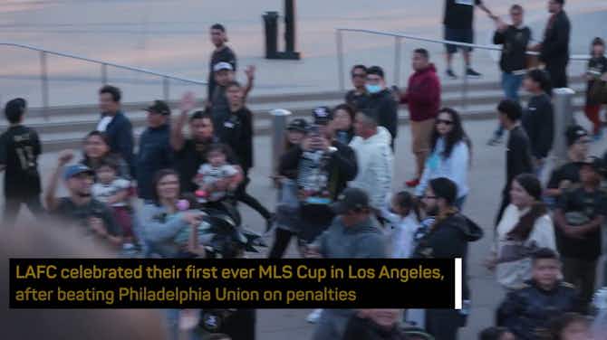 Pratinjau gambar untuk LAFC players celebrate first ever MLS Cup win