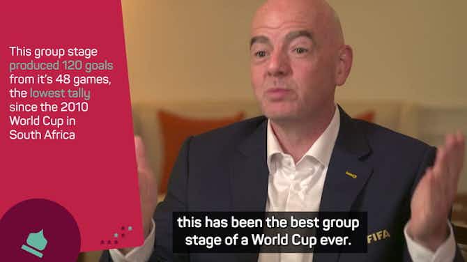 Preview image for FIFA president lauds Qatar for hosting 'best group stage ever'