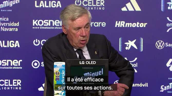 Image d'aperçu pour Real Madrid - Ancelotti : "Vinicius doit mieux résister à la pression ambiente"