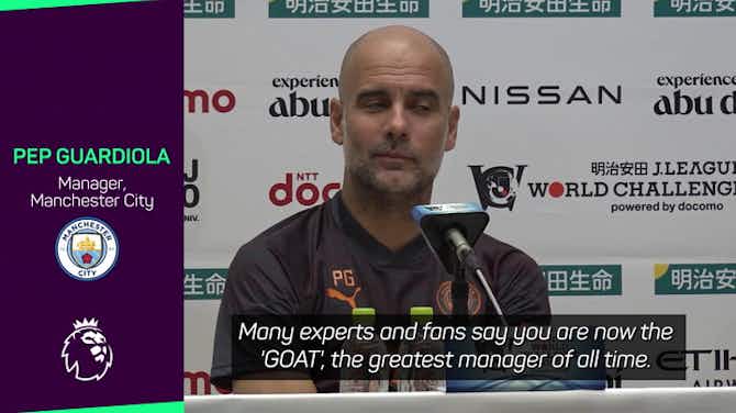 Preview image for I'm not the GOAT! - Guardiola rebukes Japanese journalist's question