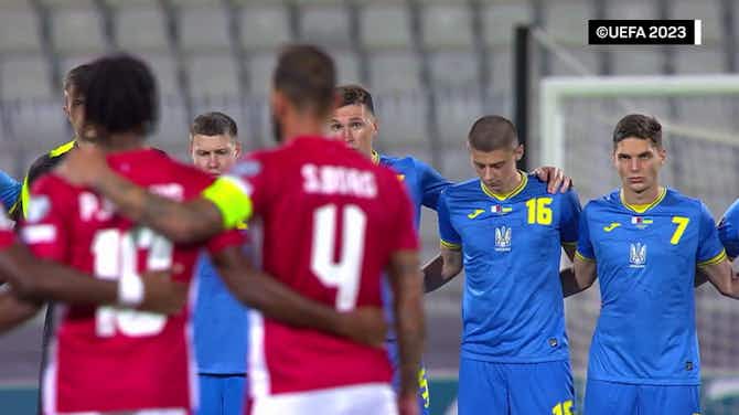 Anteprima immagine per Euro Qualifiers hold minutes silence for Brussels shooting victims