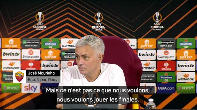 Image d'aperçu pour Roma - Mourinho : “Nous voulons jouer les phases finales”