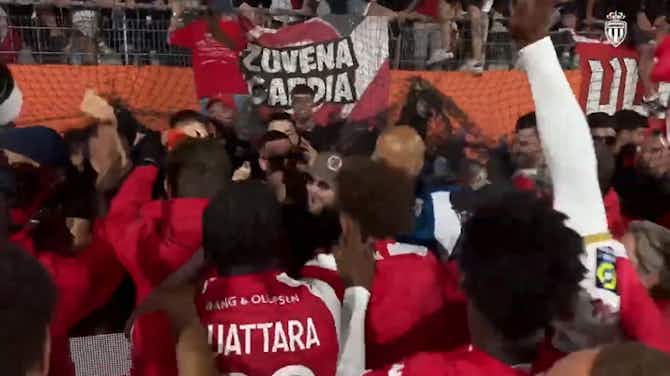 Image d'aperçu pour Monaco players celebrate Champions League qualification