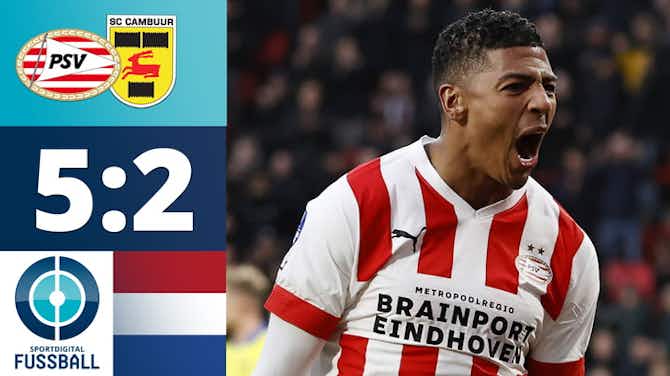 Vorschaubild für Doppelter El Ghazi! PSV weiterhin im Titelrennen | PSV Eindhoven - SC Cambuur-Leeuwarden