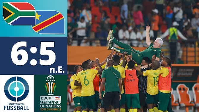 Vorschaubild für Südafrika gewinnt Elfmeter-Krimi im Spiel um Platz 3! | Südafrika - DR Kongo