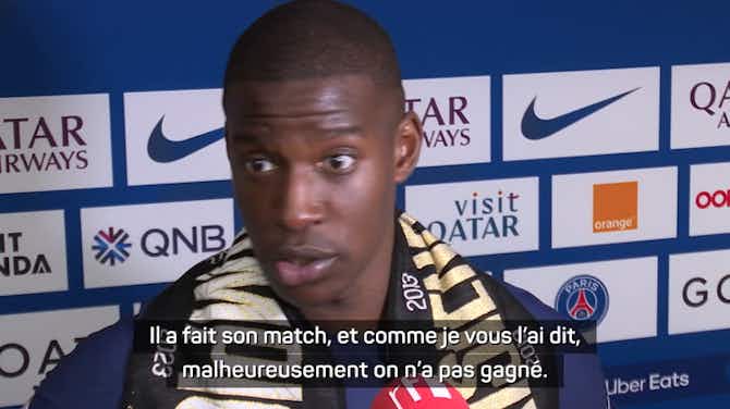 Vorschaubild für PSG - Mukiele ne veut pas parler du manque d’hommage du club à Mbappé et ne retient que son but 