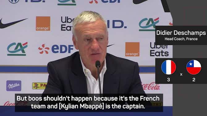 Pratinjau gambar untuk Deschamps unhappy with Marseille boos for Mbappé ahead of 'Le Classique'