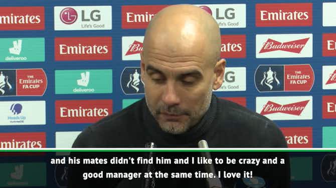 Preview image for Pep happy to be known as 'crazy' by Agüero after substitution