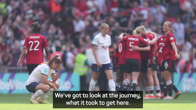 Imagen de vista previa para Tottenham looking to 'learn' from Women's FA Cup final loss