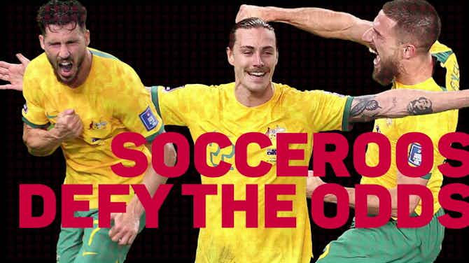 Pratinjau gambar untuk Australia 1-0 Denmark: Socceroos defy the odds