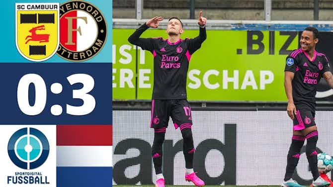 Vorschaubild für Feyenoord erfüllt Pflichtaufgabe gegen Cambuur mit 3:0 | FC Cambuur-Leeuwarden - Feyenoord Rotterdam