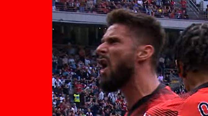 Anteprima immagine per Giroud in gol a San Siro contro il Genoa