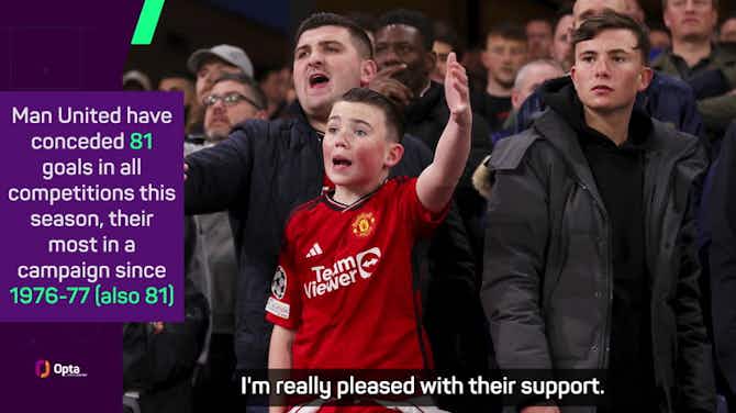 Pratinjau gambar untuk Ten Hag insists United fans are 'behind the team' despite Palace thumping