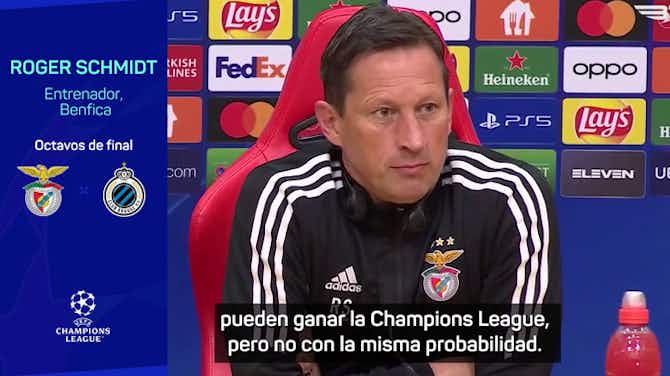 Imagen de vista previa para Schmidt: "¿El Benfica puede ganar la Champions? En fútbol nada es imposible"