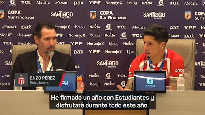 Imagen de vista previa para Enzo Pérez: "Hemos clasificado para la Libertadores pero tenemos otro objetivo"