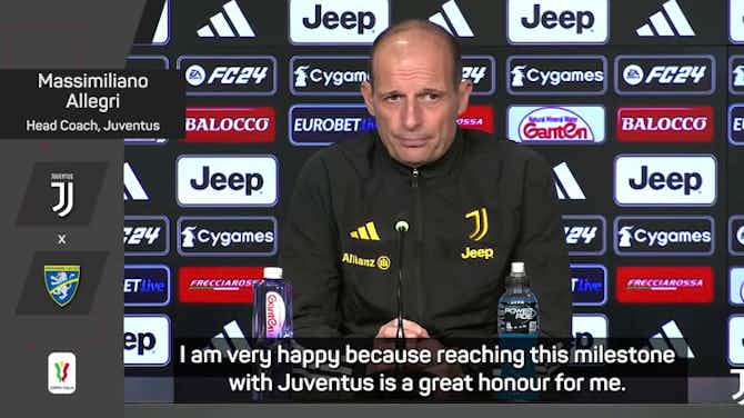 Pratinjau gambar untuk Proud Allegri set to take charge of 400th Juventus game