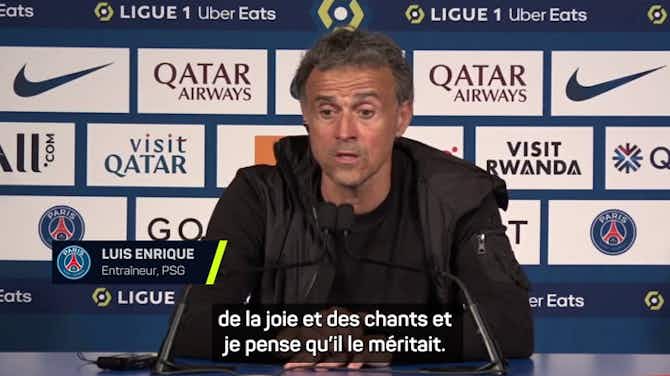 Vorschaubild für PSG - Luis Enrique : “Je n'ai entendu que des applaudissements, de la joie et des chants"