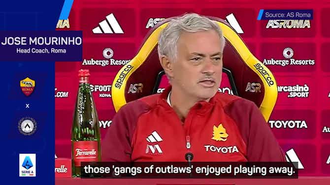 Pratinjau gambar untuk Mourinho wants Roma to be a 'gang of outlaws' to stop away form rot