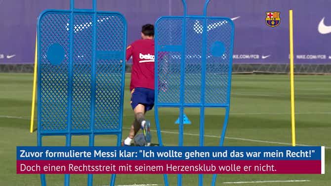 Vorschaubild für Barca: Messi trainiert wieder – auch Triple-Sieger dabei