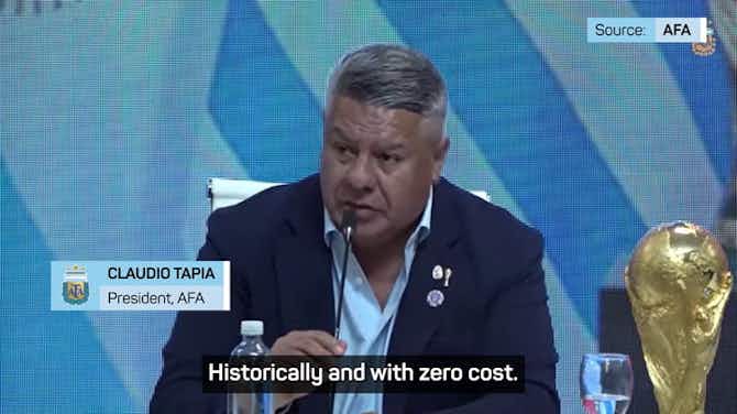 Anteprima immagine per Argentina announce 'zero cost' to host 2030 World Cup