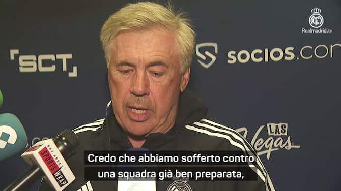 Anteprima immagine per Ancelotti: "Siamo sulle gambe ma saremo pronti per la Supercoppa"