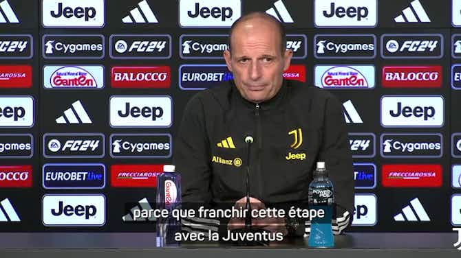 Image d'aperçu pour Juventus - 400 matches pour Allegri : "Un honneur et une fierté"