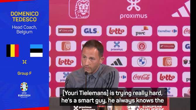 Anteprima immagine per Belgium coach Tedesco believes criticism of Tielemans is unfair