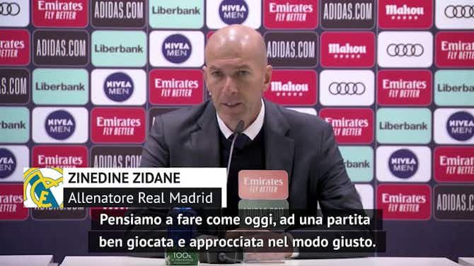 Anteprima immagine per Zidane pigliatutto: "Siamo vivi in campionato e in Champions"