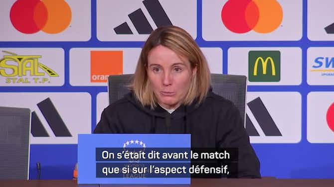 Image d'aperçu pour Lyon - Bompastor : "Soulagée et satisfaite de la qualification" 