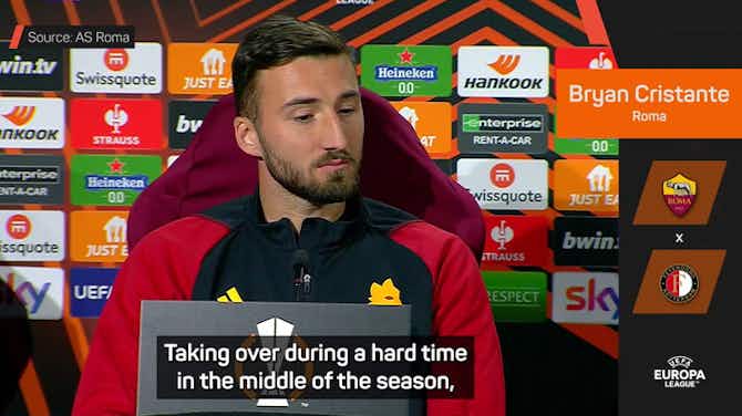 Preview image for Cristante hails Roma owners for replacing Mourinho with De Rossi