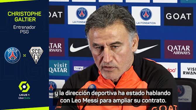 Imagen de vista previa para Galtier: "Hay conversaciones para renovar a Messi"