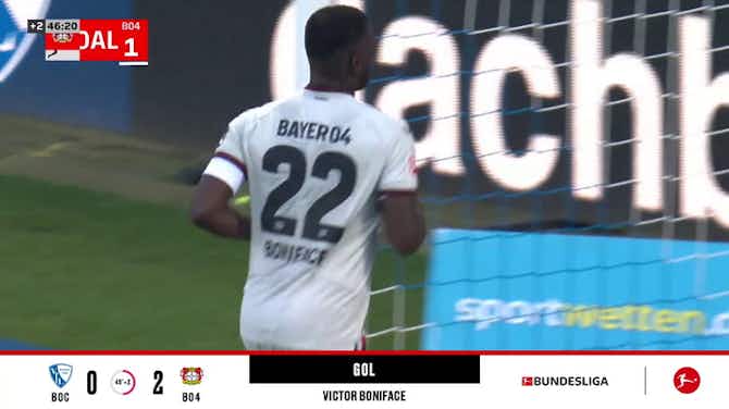 Imagem de visualização para Bochum - Bayer Leverkusen 0 - 2 | GOL - Victor Boniface