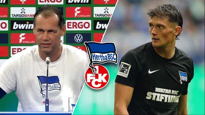Vorschaubild für "Wir sind da": Hertha mit Pokalheld Reese gegen Kaiserslautern