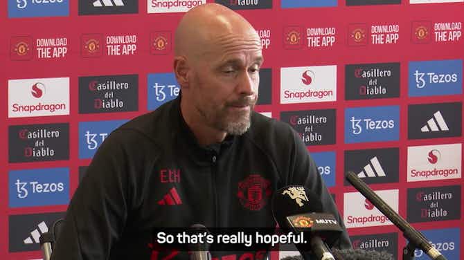 Preview image for Ten Hag 'hopeful' of a successful season for Martial