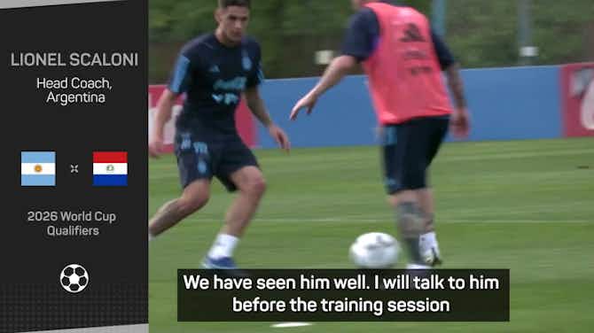 Pratinjau gambar untuk Scaloni provides Messi update ahead of World Cup qualifier