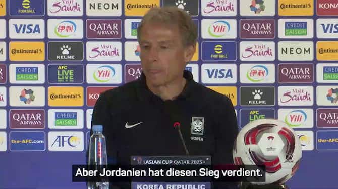 Vorschaubild für Klinsmann: "Jordanien hat verdient gewonnen"