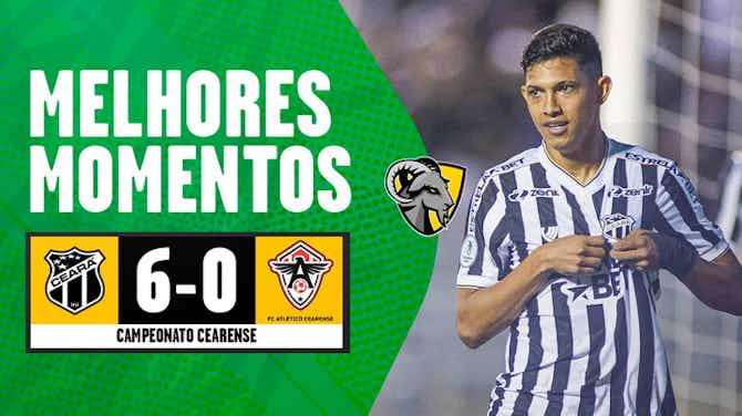 Imagem de visualização para Melhores momentos: Ceará 6 x 0 Atlético-CE (Campeonato Cearense)
