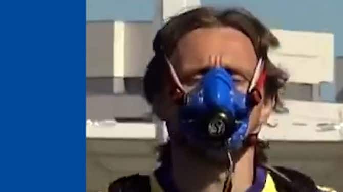Preview image for Real Madrid squad complete fitness tets wearing hypoxia masks